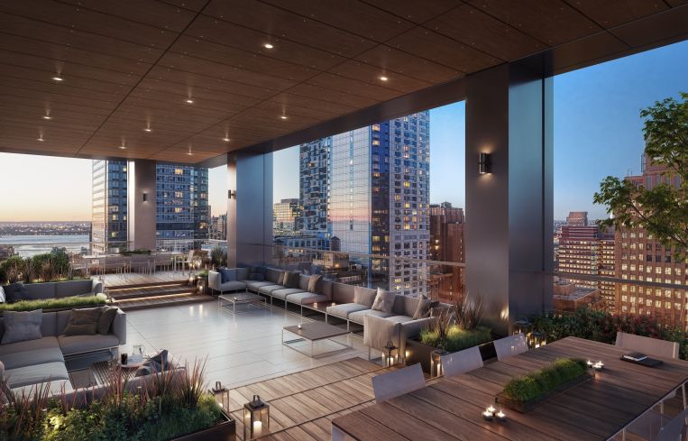 The 34-story, 500,000-square-foot office tower on Fulton Street will be complete by the end of this year.