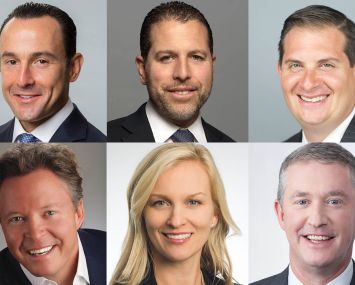 Clockwise from top left: Ronnie Levine, Josh Zegen, Peter Sotoloff, Dennis Schuh, Abbe Franchot-Borok and Warren de Haan.