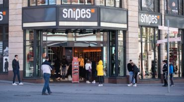 Snipes store in Hamburg, Germany. 