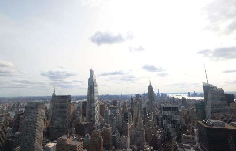A large city's skyline.
