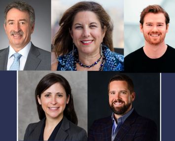 (top and bottom, left to right) Jonathan Mechanic, Ellen Israel, Matthew McCambridge, Alexis Michael and Matthew Weir discussed the need for on-site testing and operable windows in large office buildings.