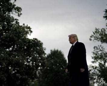 President Donald Trump on Oct. 1, just prior to his COVID-19 diagnosis.