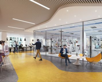 A look at potential lab and office space for life science tenants at 125 West End Avenue.