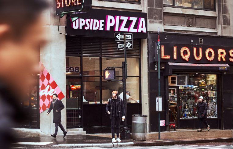 Upside Pizza, Times Square.