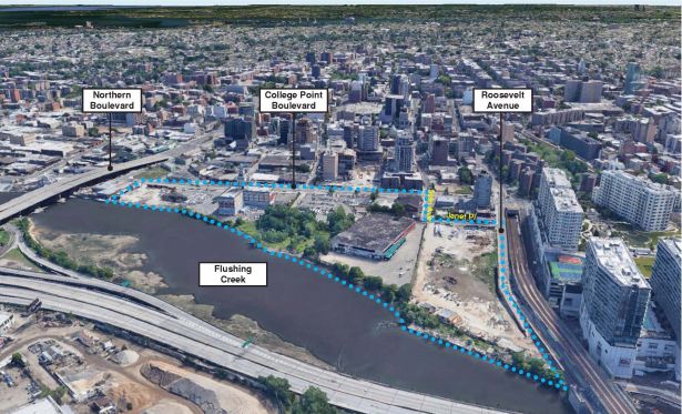 As of Right Aerial Shot Inside the Development Battle Thats Dividing Flushing