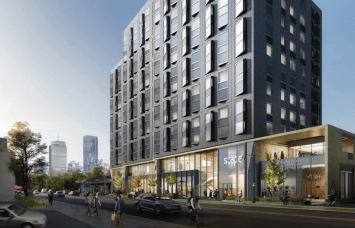 A rendering of 1252-1270 Boylston Street near Fenway Park in Boston.
