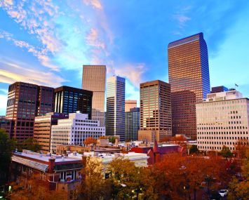 Investors are looking at areas in the Mountain West—like Denver, pictured—and the Sun Belt as safe havens for investing during the pandemic.