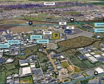 An aerial shot of the Greater Meadowlands Industrial Portfolio.