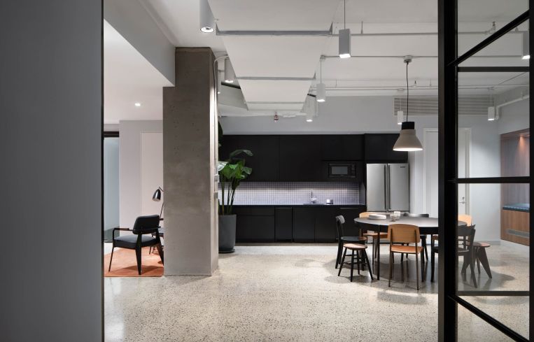 The architects, BoND, wanted to create a "business class" feel while preserving the company's Swiss roots.