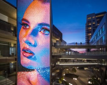 The mixed-use complex includes 355,000 square feet of office space, and 16,500 square feet of studio and production space — all leased to Netflix.