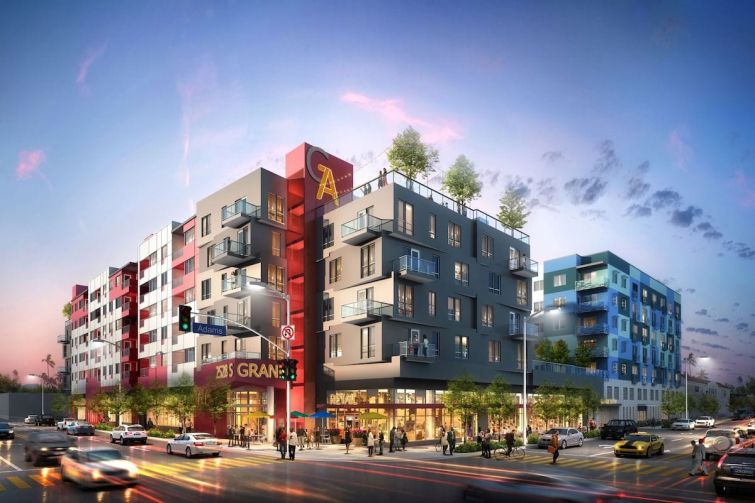 The 296-unit project, called Adams & Grand, will be at 2528 South Grand Avenue between Downtown L.A. and the University of Southern California.