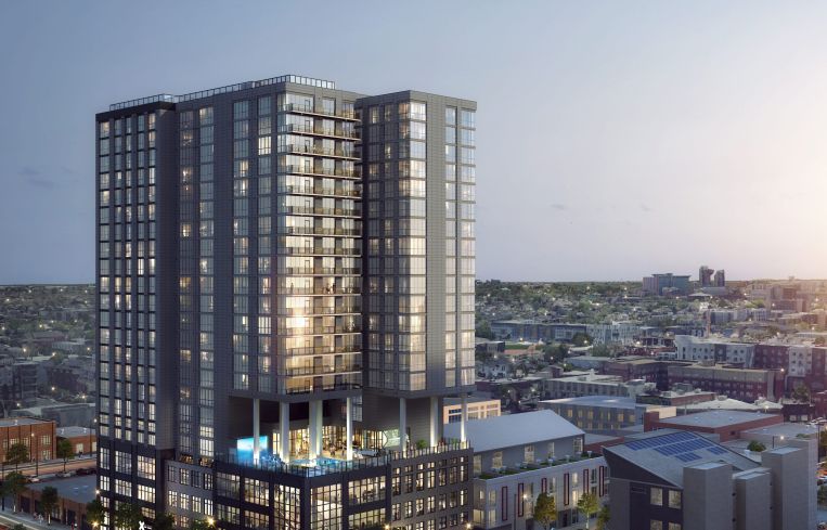 Rendering of The X Company's apartment and co-living project, X Denver2.
