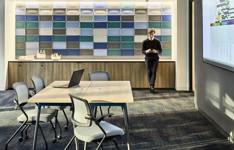 Another colorful meeting area.