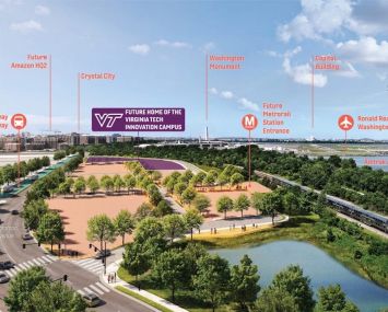 Rendering of Virginia Tech Innovation Campus site.