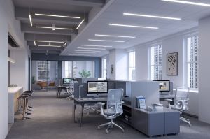 Safety + Flexibility = Sustainable Workplaces 75Rock S030 Open Area 05 Tower Floor PB 2020 Safety + Flexibility = Sustainable Workplaces