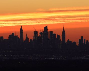 Sunrise in New York City