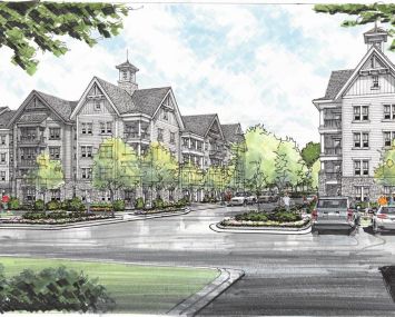 An illustration of a finished Novel Harpeth Heights.