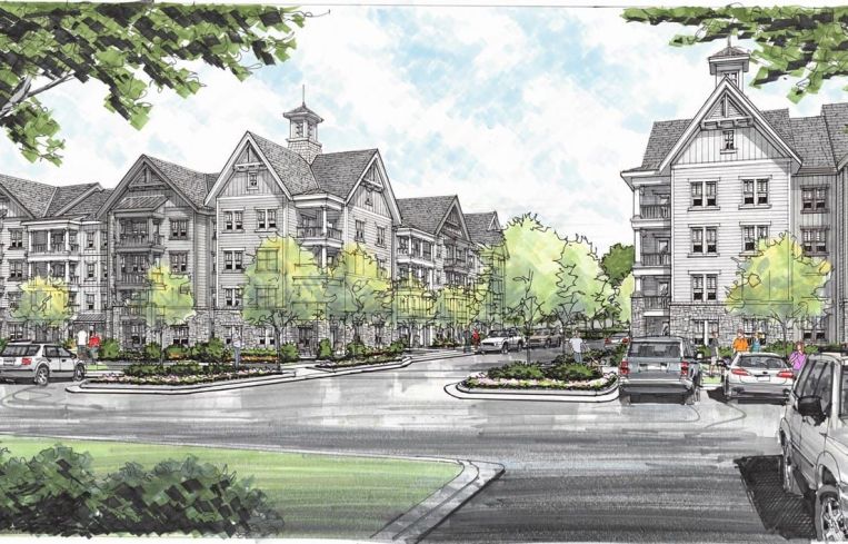 An illustration of a finished Novel Harpeth Heights.