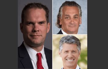 Clockwise from left, Mike Philbin, Evan Denner and Chris Bonbright