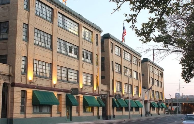 Exterior of the Stutz Business & Art Center.