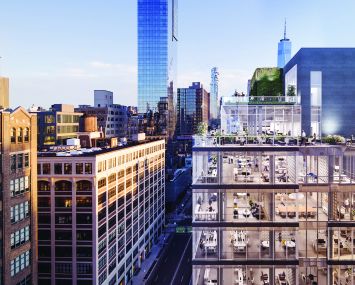 APF Properties and Drake Street Partners doubled the size of 60 Charlton Street with a glass box addition.