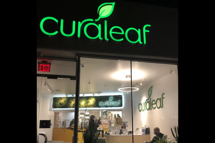 Curaleaf store frontage at one of its outposts in Queens, New York.