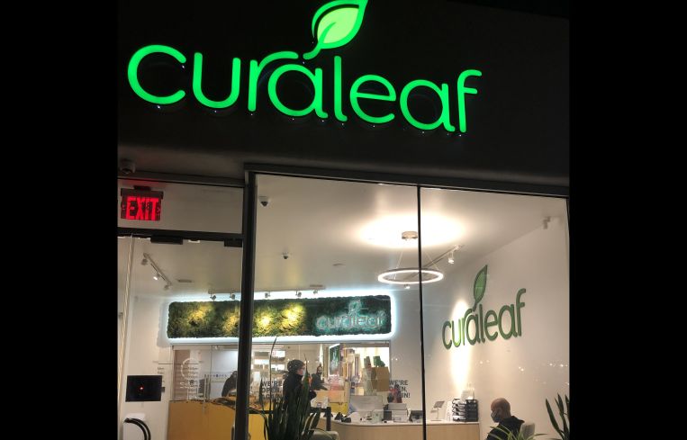 Curaleaf store frontage at one of its outposts in Queens, New York.