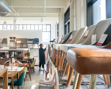 West Elm's outlet store at Industry City in Sunset Park, Brooklyn, where it has operated its design and prototype shop for several years.
