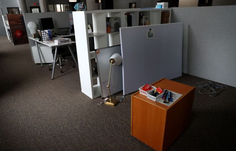 Empty cubicles