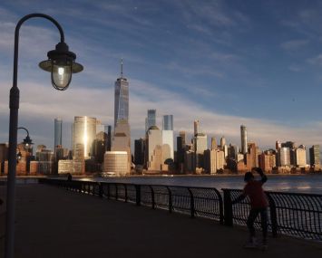 New York City skyline.