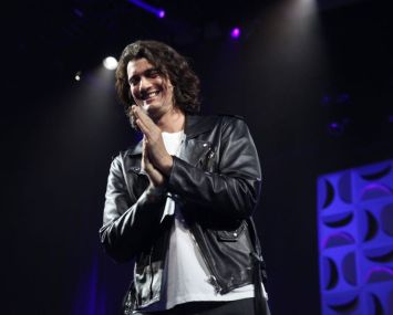 SAN FRANCISCO, CA - MAY 10: Adam Neumann Founder of WeWork speaks on stage at the WeWork San Francisco Creator Awards at Palace of Fine Arts on May 10, 2018 in San Francisco, California. (Photo by Kelly Sullivan/Getty Images for the WeWork Creator Awards)