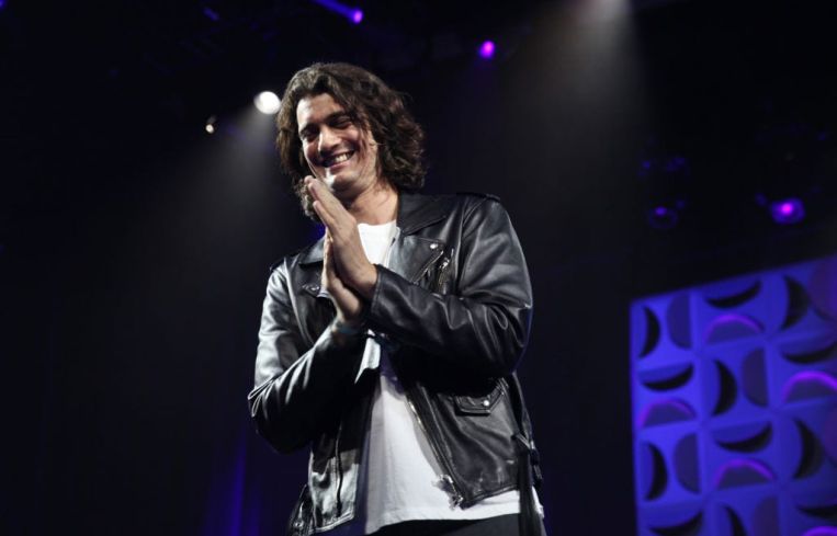 SAN FRANCISCO, CA - MAY 10: Adam Neumann Founder of WeWork speaks on stage at the WeWork San Francisco Creator Awards at Palace of Fine Arts on May 10, 2018 in San Francisco, California. (Photo by Kelly Sullivan/Getty Images for the WeWork Creator Awards)