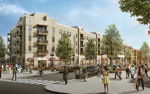 Rendering of Skyland Town Center.