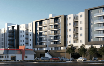 The seven-story development called Lankershim Crossing will rise about 87 feet with a maximum floor area of about 678,330 square feet.