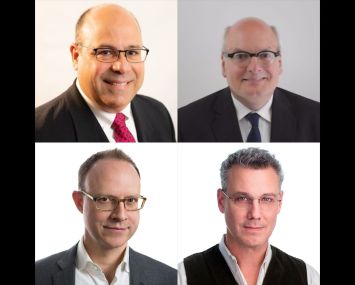 Clockwise from top left: New York University's David Alonso, Northeastern University's Gilbert Delgado, Ennead Architects' Tomas Rossant and Ennead Architects' Alex O’Briant.