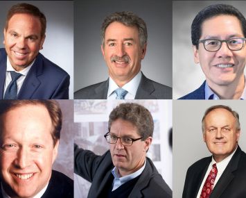 Left to right, clockwise: Craig Deitzelweig, John Mechanic, Haniel Lynn, Brendan Weiden, James von Klemperer, Dean Shapiro.