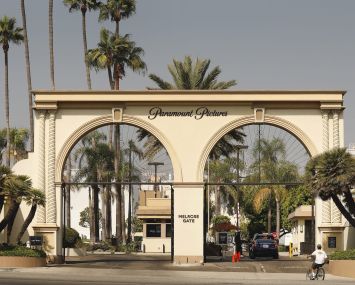 The Melrose Gate of Paramount Pictures Studio at 5555 Melrose Avenue in Hollywood.