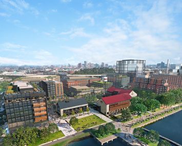A rendering of the Port Covington development.