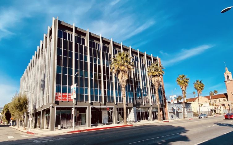 The five-story office is located at 6725 Sunset Boulevard.