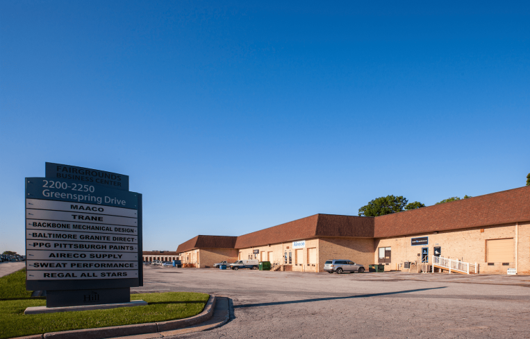 Fairgrounds Business Center before renovation.