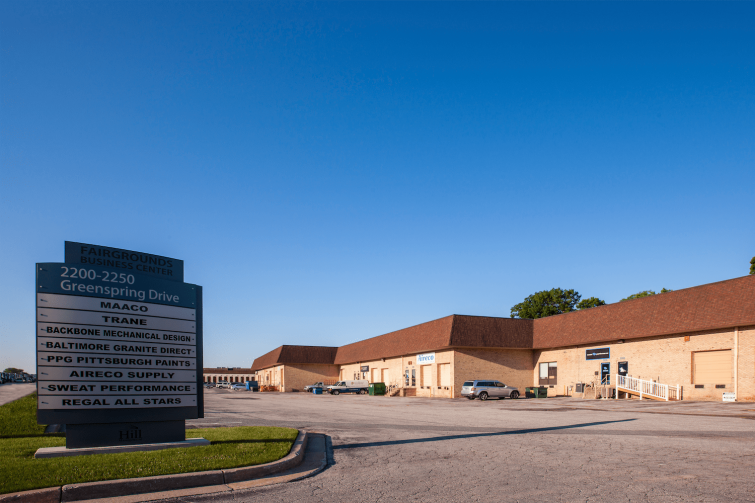 Fairgrounds Business Center before renovation.