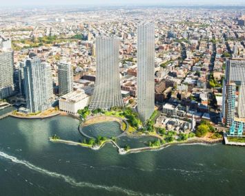 Two Trees is inching toward the public approval process for "River Ring," a two-tower residential project with public waterfront space in Williamsburg.