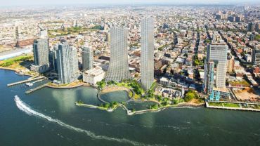 Two Trees is inching toward the public approval process for "River Ring," a two-tower residential project with public waterfront space in Williamsburg.