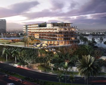 Rendering of Jungle Island's eco-resort.