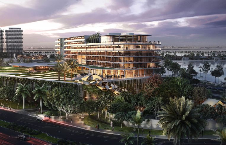 Rendering of Jungle Island's eco-resort.