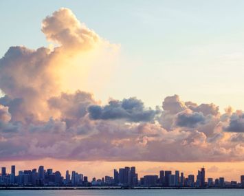 Downtown Miami's skyline.