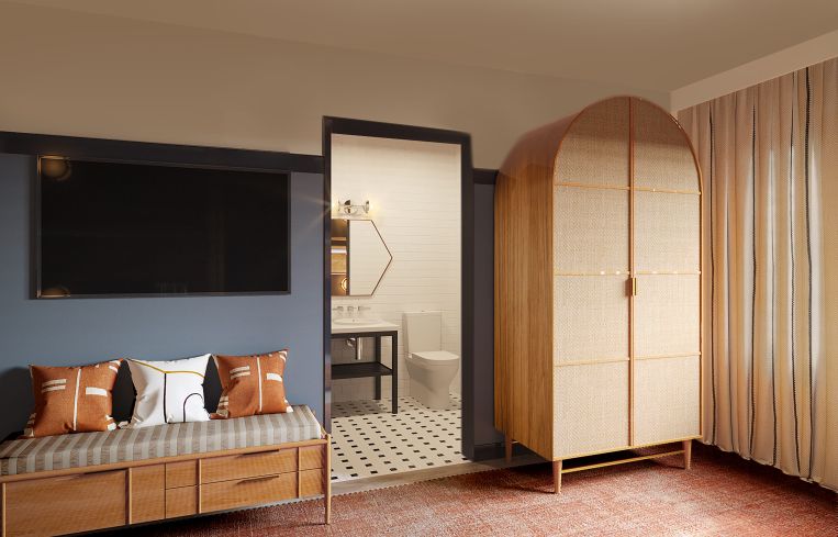 Guestroom at Kayak Miami Beach.