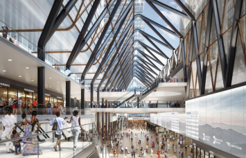 A proposed new train hall could rise in the former taxiway between MSG and 2 Penn Plaza. 