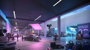 Michael Hackman Sets the Stage Concept rendering of Television City redevelopment in L.A.'s Fairfax District.