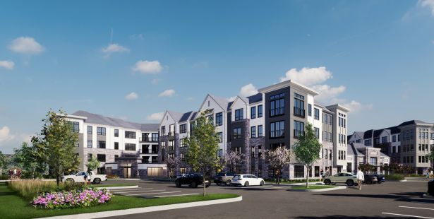 A rendering of The Residences at Mountainview.